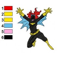 BatWoman Embroidery Design 2